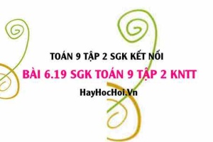 Bài 6.19 SGK Toán 9 tập 2 Kết nối tri thức